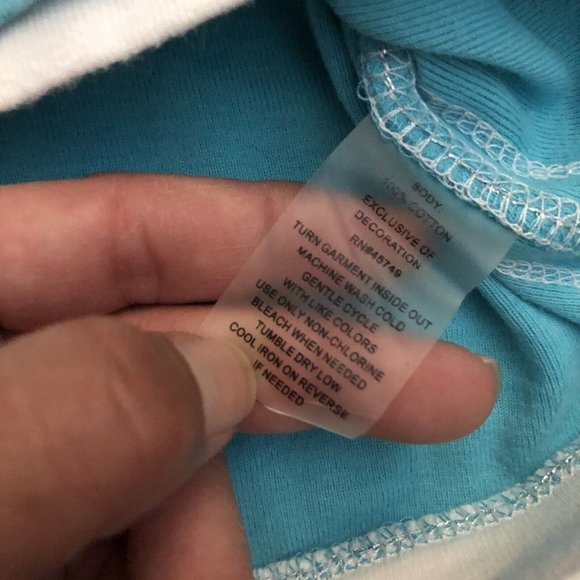 Natalie & me weekend polo Collar Size Small Colorful Small Pocket Details Blue - Picture 7 of 9